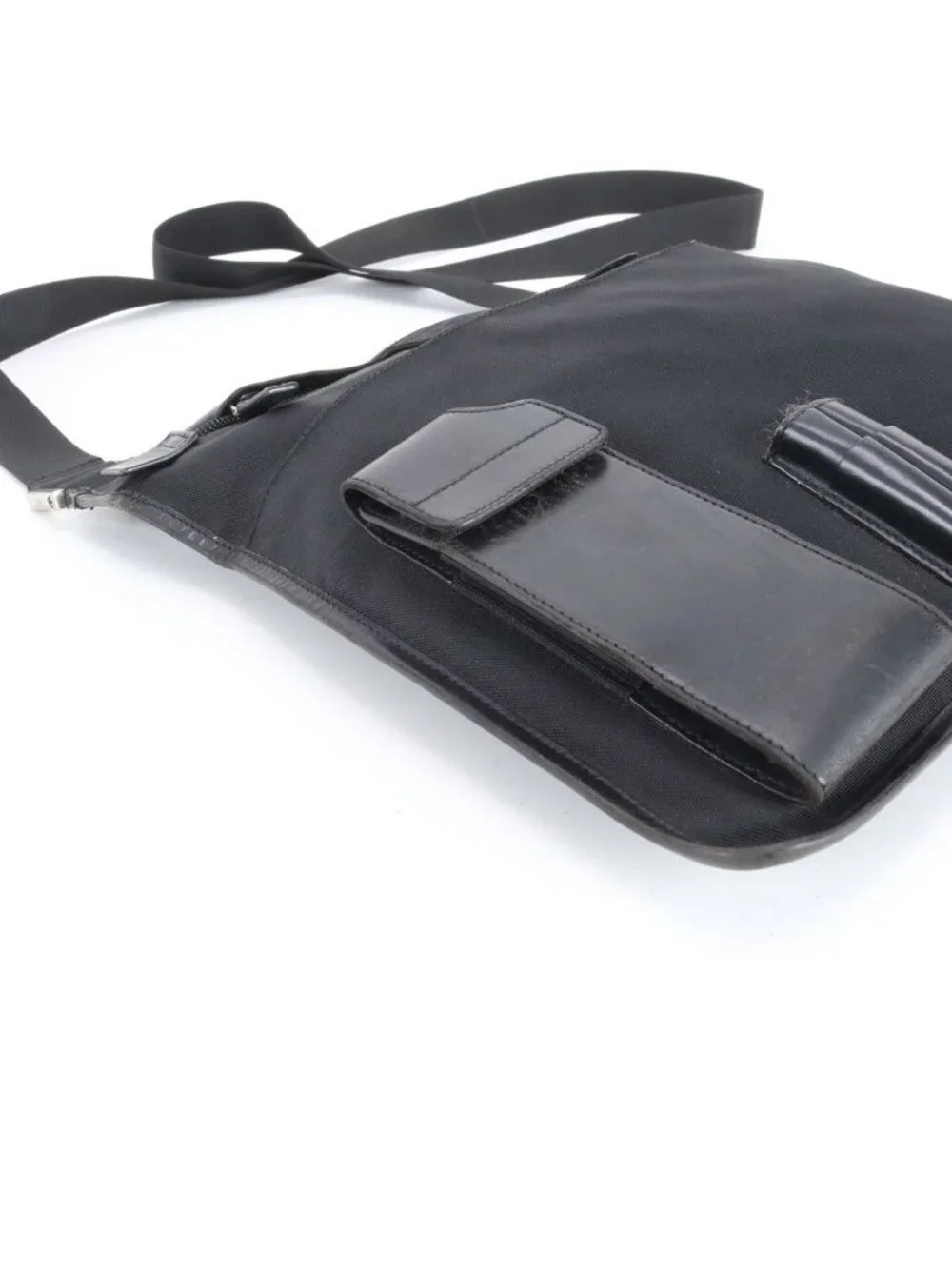 Gucci 019 Leather Shoulder Bag Crossbody Messenger Business Tote Black